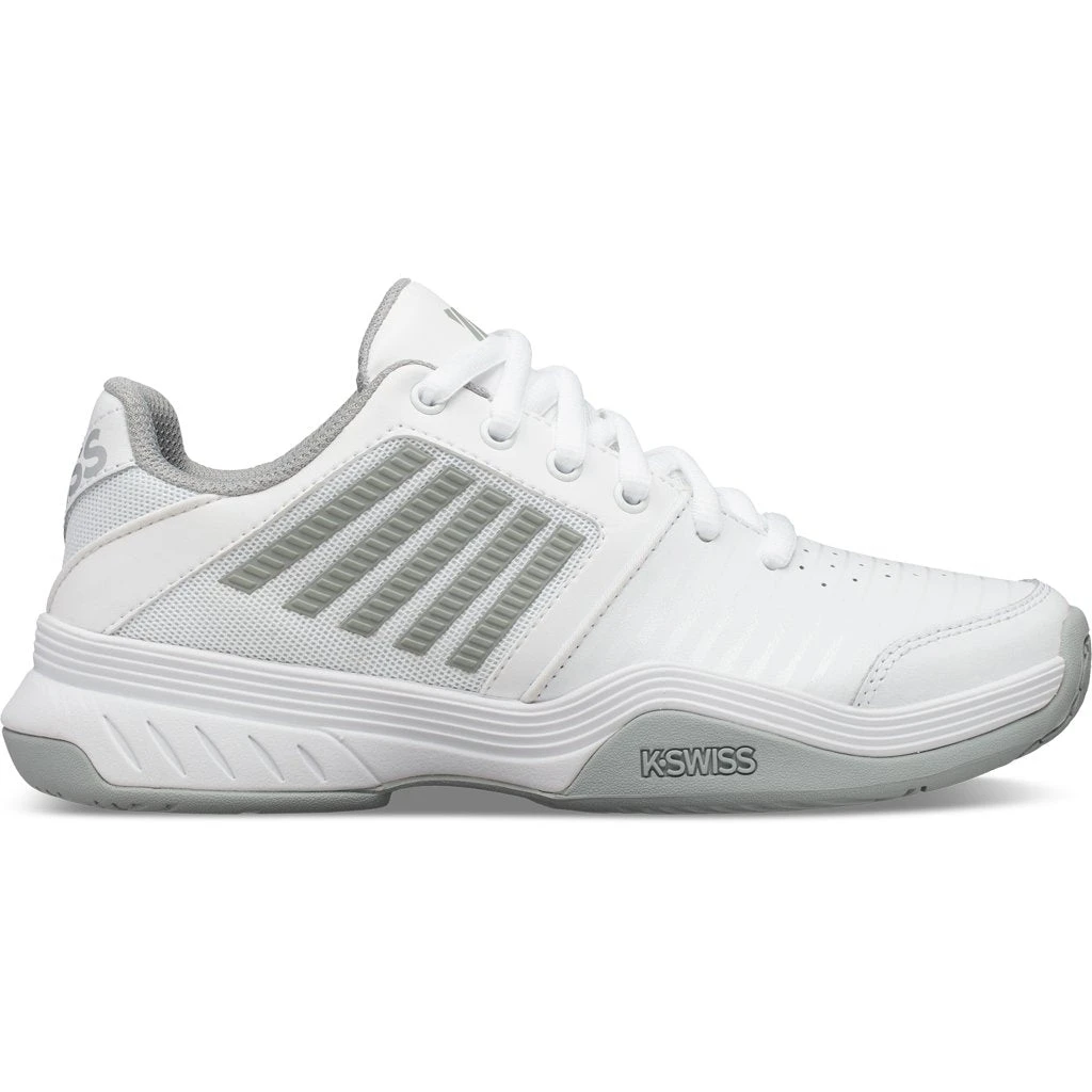 K-Swiss Court Express Clay Court Women's Tennis Shoe (White/Silver) 1 K-Swiss Court Express Clay Court Women's Tennis Shoe (White/Silver)