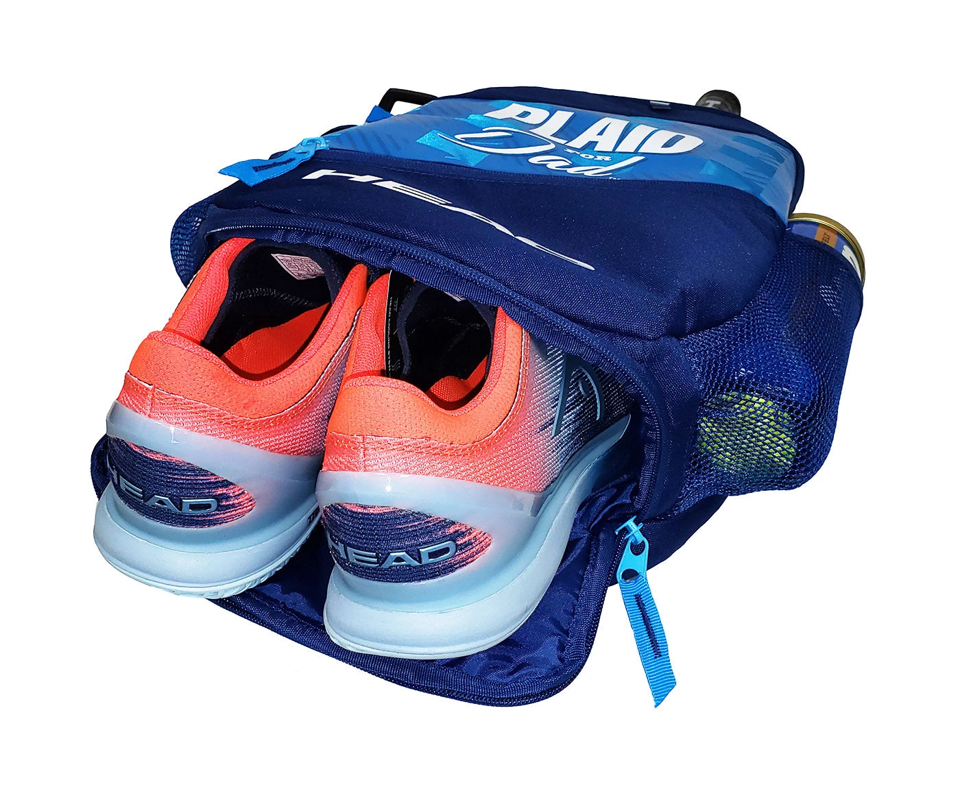 Head Plaid For Dad Elite Backpack Racquet Bag (Blue) 4 Head Plaid For Dad Elite Backpack Racquet Bag (Blue) - Image 4