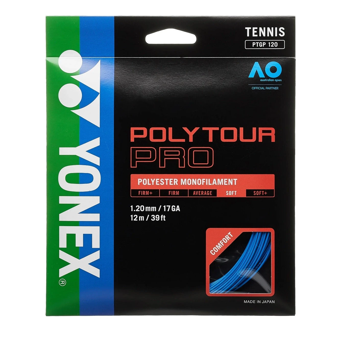 Yonex Poly Tour Pro 17/1.20 Tennis String (Blue) 1 Yonex Poly Tour Pro 17/1.20 Tennis String (Blue)