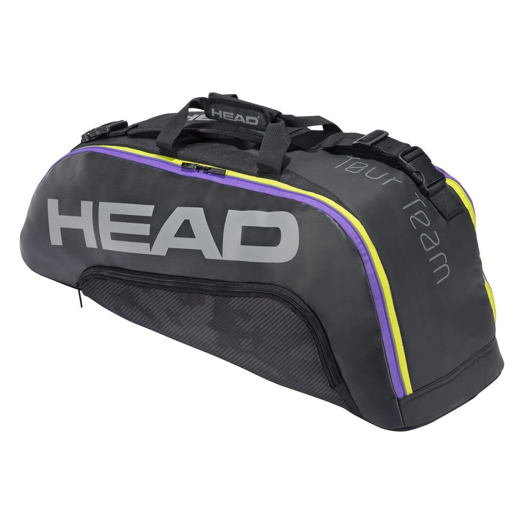 Head Tour Team Combi 6 Pack Racquet Bag (Black/Purple) 1 Head Tour Team Combi 6 Pack Racquet Bag (Black/Purple)