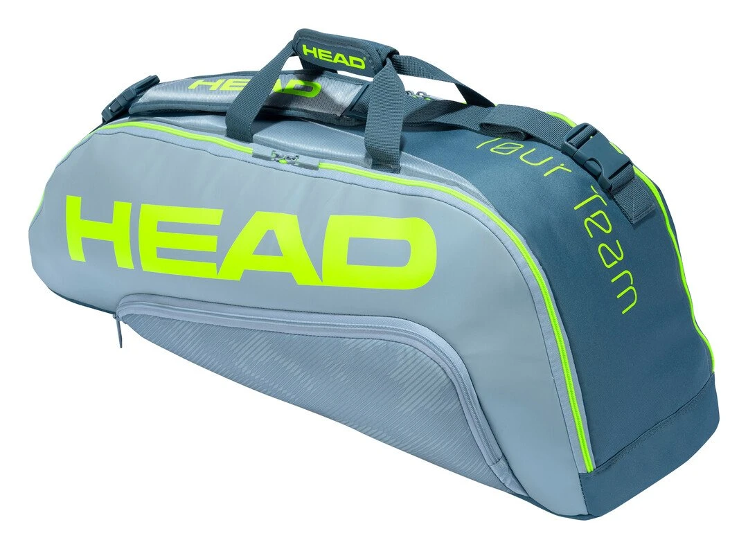 Head Tour Team Extreme Combi 6 Pack Racquet Bag (Yellow/Grey) 2 Head Tour Team Extreme Combi 6 Pack Racquet Bag (Yellow/Grey) - Image 2