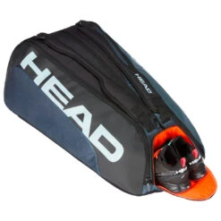 Head Tour Team Monstercombi 12 Pack Racquet Bag (Black/Grey) -Racquet Pro Shop Presentation TourTeam12RMonstercombiblack grey4