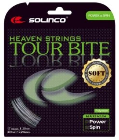 Solinco Tour Bite Soft 17/1.20 Tennis String (Silver)