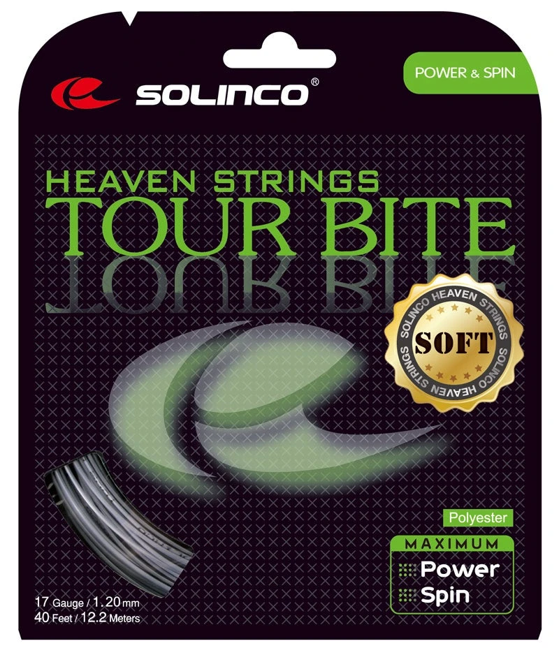 Solinco Tour Bite Soft 17/1.20 Tennis String (Silver) 1 Solinco Tour Bite Soft 17/1.20 Tennis String (Silver)