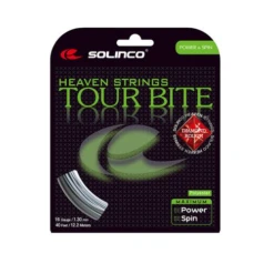 Solinco Tour Bite Diamond Rough 16/1.30 Tennis String (Silver)