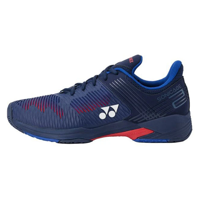 Yonex Power Cushion Sonicage 2 Wide Men's Tennis Shoe (Navy/Red) 4 Yonex Power Cushion Sonicage 2 Wide Men's Tennis Shoe (Navy/Red) - Image 4
