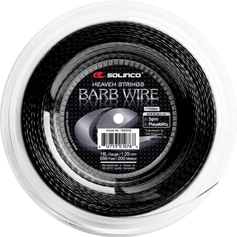 Solinco Barb Wire 16L/1.25 Tennis String Reel (Black) 1 Solinco Barb Wire 16L/1.25 Tennis String Reel (Black)