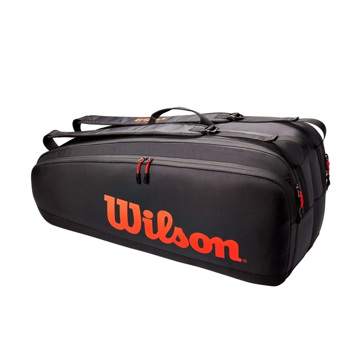 Wilson Tour 6 Pack Racquet Bag (Black/Red) 1 Wilson Tour 6 Pack Racquet Bag (Black/Red)