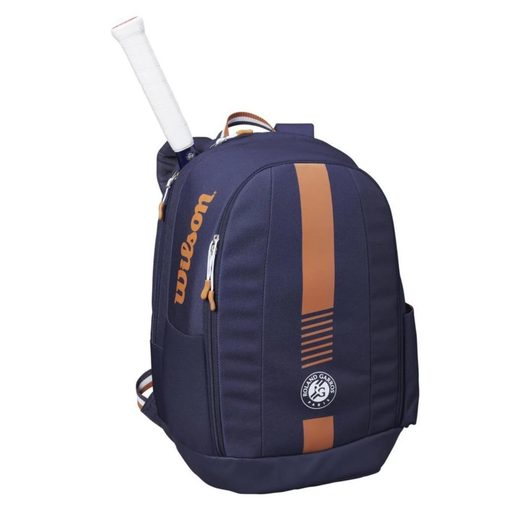 Wilson Roland Garros Team Backpack Racquet Bag (Navy/Orange) 2 Wilson Roland Garros Team Backpack Racquet Bag (Navy/Orange) - Image 2