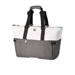 Wilson Women's Racquet Tote Bag (Cream/Forest Green/Black)