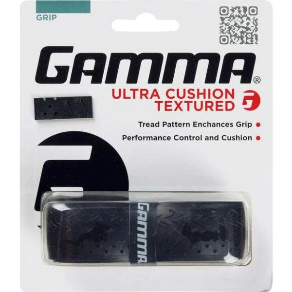 Gamma Ultra Cushion Textured Replacement Grip (Black) 1 Gamma Ultra Cushion Textured Replacement Grip (Black)