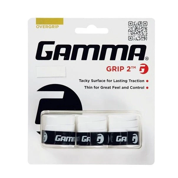 Gamma Grip 2 Overgrip 3 Pack (White) 1 Gamma Grip 2 Overgrip 3 Pack (White)