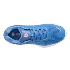 K-Swiss Hypercourt Express 2 Clay Court HB Women's Tennis Shoe (Blue/Pink) -Racquet Pro Shop k swiss Hypercourt Express 2 All Court Women s Tennis Shoe Blue Pink K96614 454 Top