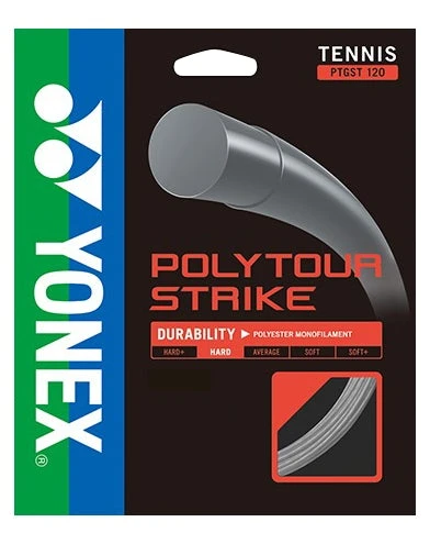 Yonex Poly Tour Strike 16L/1.25 Tennis String (Grey) 1 Yonex Poly Tour Strike 16L/1.25 Tennis String (Grey)
