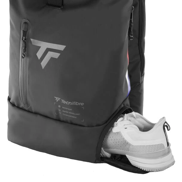Tecnifibre Team Dry Standbag BackPack (Black/Silver) 3 Tecnifibre Team Dry Standbag BackPack (Black/Silver) - Image 3
