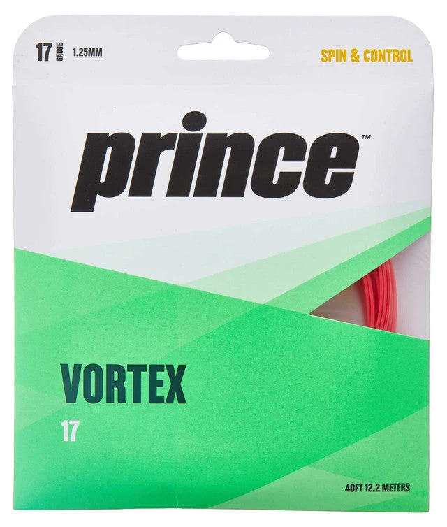 Prince Vortex 17/1.25 Tennis String (Red) 1 Prince Vortex 17/1.25 Tennis String (Red)