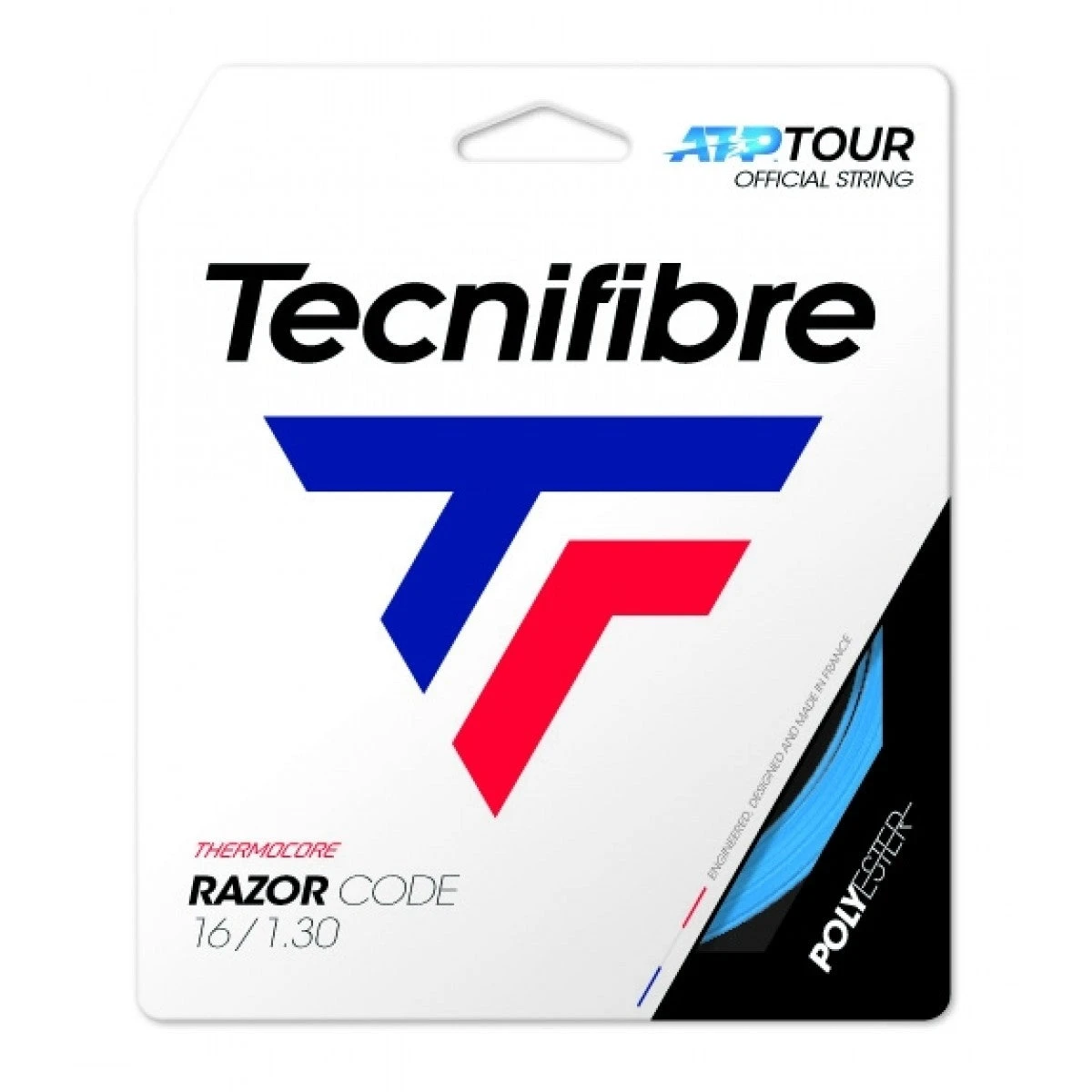 Tecnifibre Razor Code 16/1.30 Tennis String (Blue) 1 Tecnifibre Razor Code 16/1.30 Tennis String (Blue)