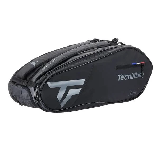 Tecnifibre Team Dry 12 Racquet Bag (Black/Silver) 1 Tecnifibre Team Dry 12 Racquet Bag (Black/Silver)