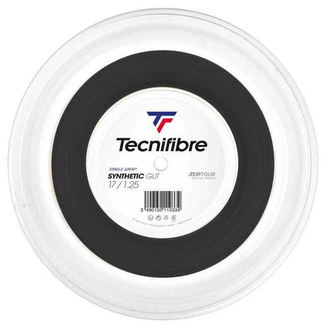 Tecnifibre Synthetic Gut 17/1.25 Tennis String Reel (Black) 1 Tecnifibre Synthetic Gut 17/1.25 Tennis String Reel (Black)