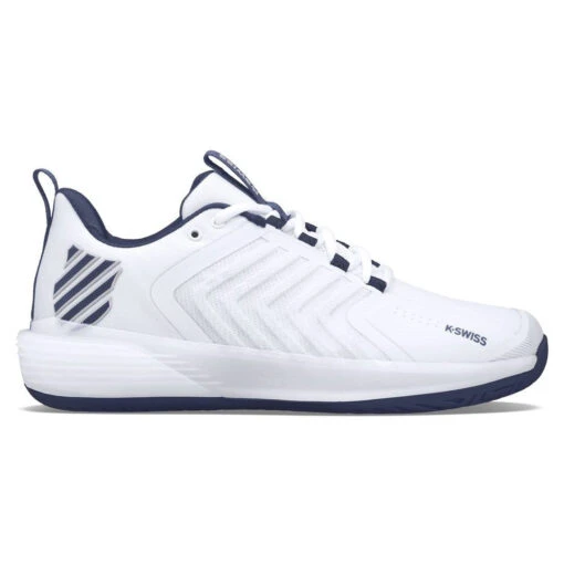K-Swiss Ultrashot 3 Men's Tennis Shoe (White/Peacoat/Silver) -Racquet Pro Shop unnamed 5 4505d05d 84bf 467c 8206 47f23fea03f6