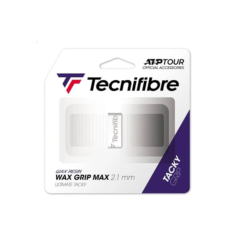 Tecnifibre Wax Grip Max Replacement Grip (White) 1 Tecnifibre Wax Grip Max Replacement Grip (White)